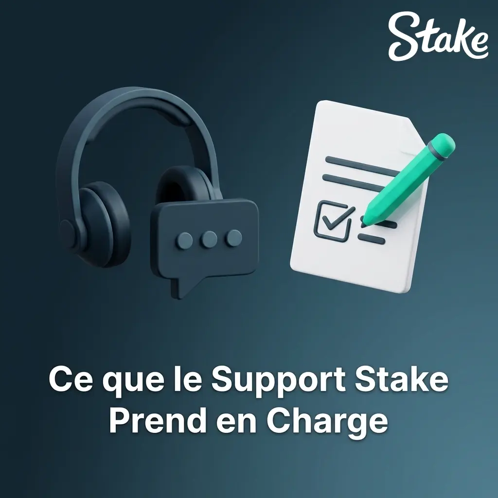 Représentation visuelle des fonctionnalités prises en charge par le support Stake, détaillant les services disponibles