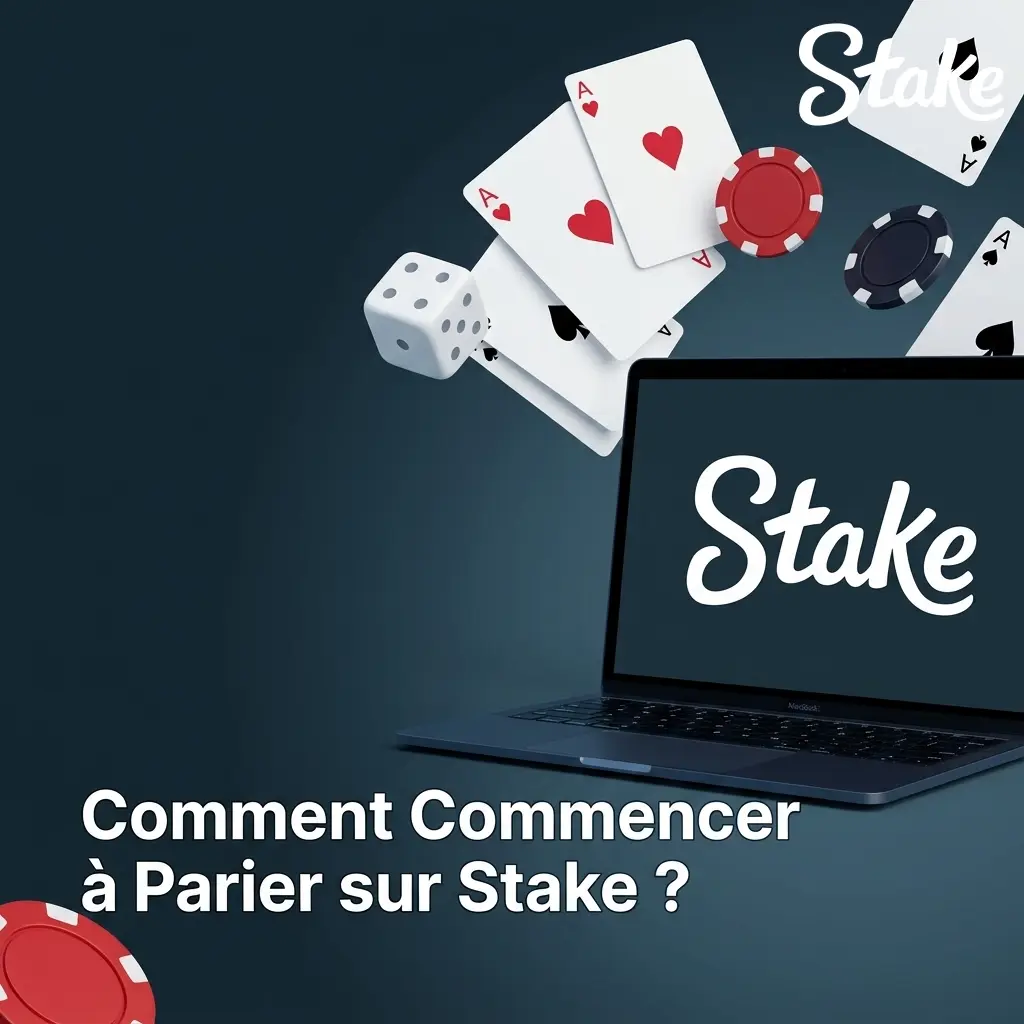 Guide étape par étape pour commencer à parier sur la plateforme Stake, avec interface et options de jeu