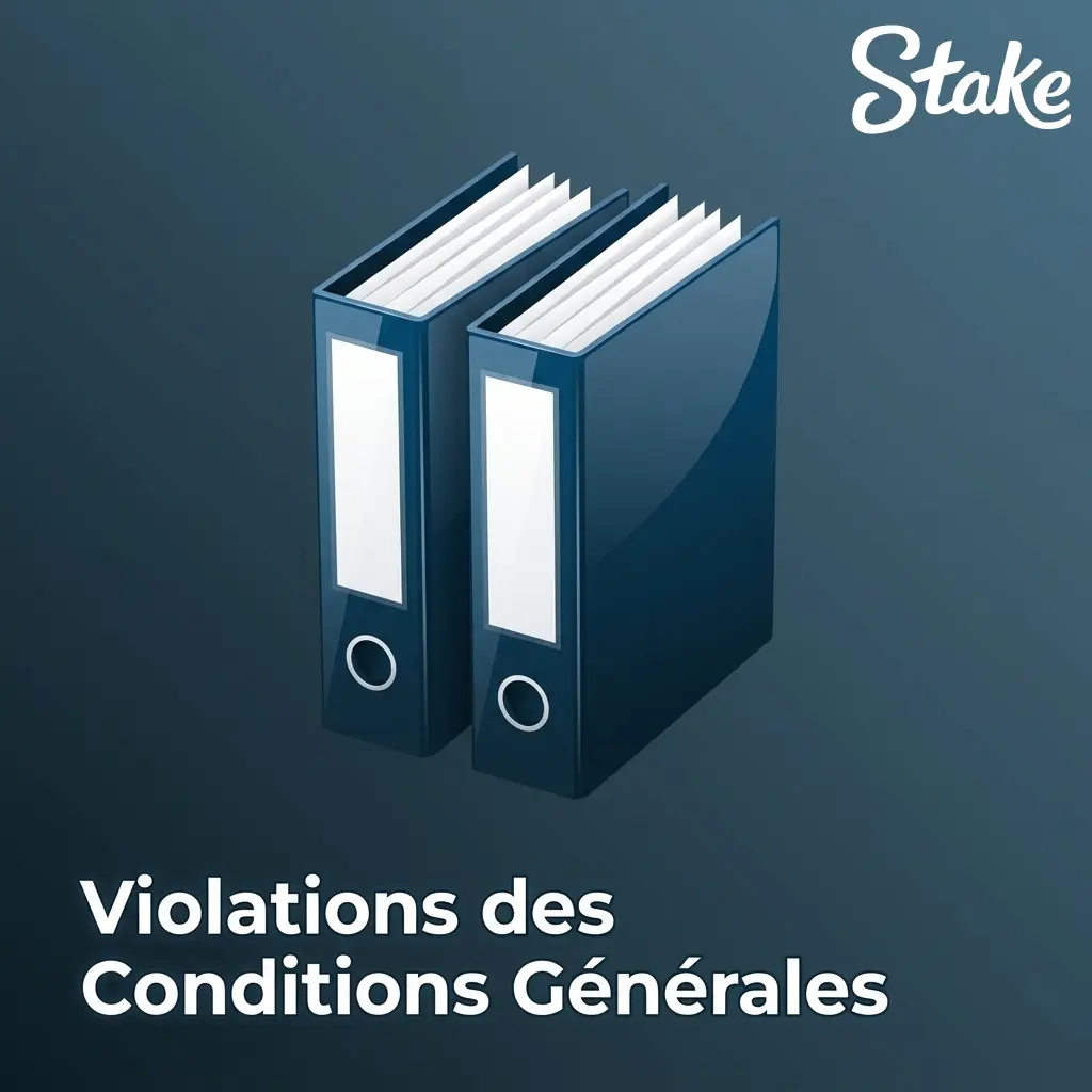 Icône représentant des violations des conditions générales d'utilisation avec un document et un symbole d'avertissement