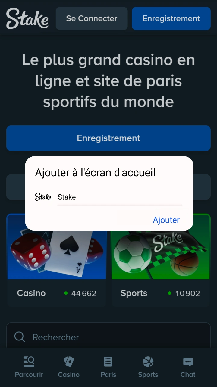 Confirmez votre choix de pari pour accéder rapidement au plus grand casino en ligne de Stake.