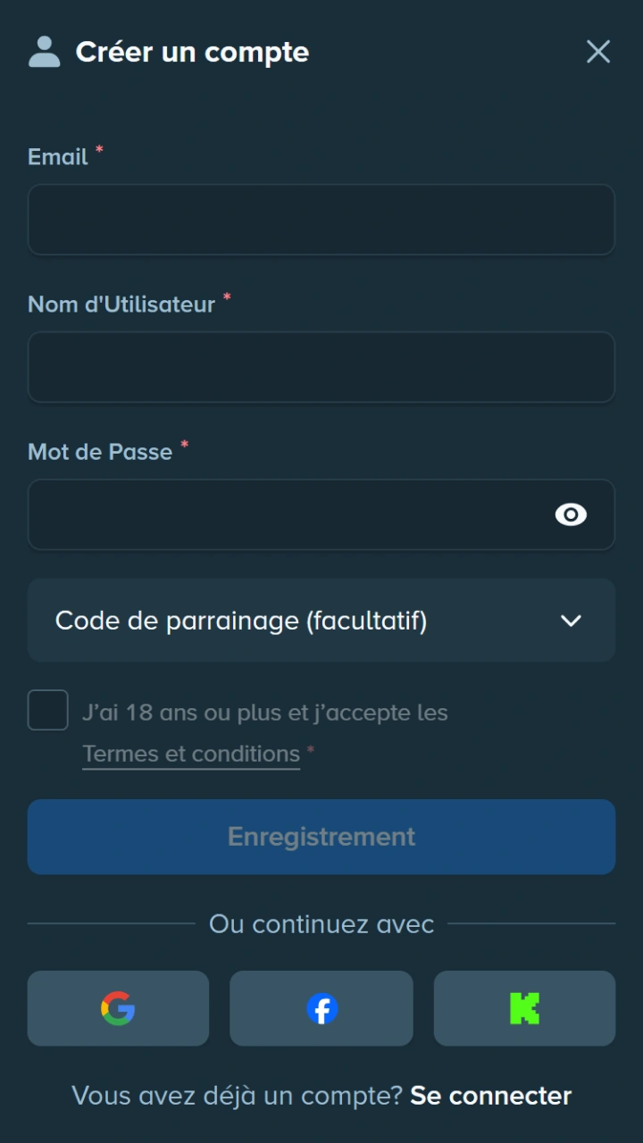 Créez rapidement votre compte Stake et rejoignez la communauté des joueurs.